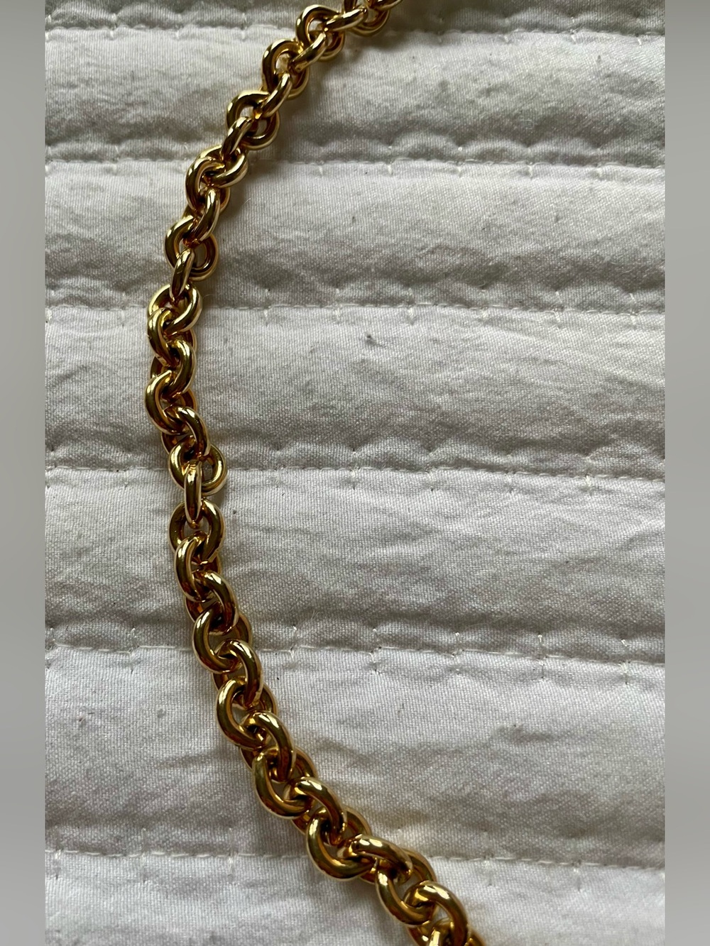 Vintage Gold Rolo Link Necklace - Picture 4 of 13